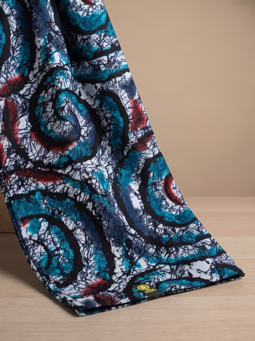 Artisan Batik Swirl Fabric